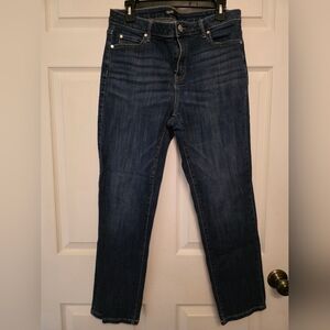 Simply Vera Vera Wang Dark Blue Straight Leg Jeans
